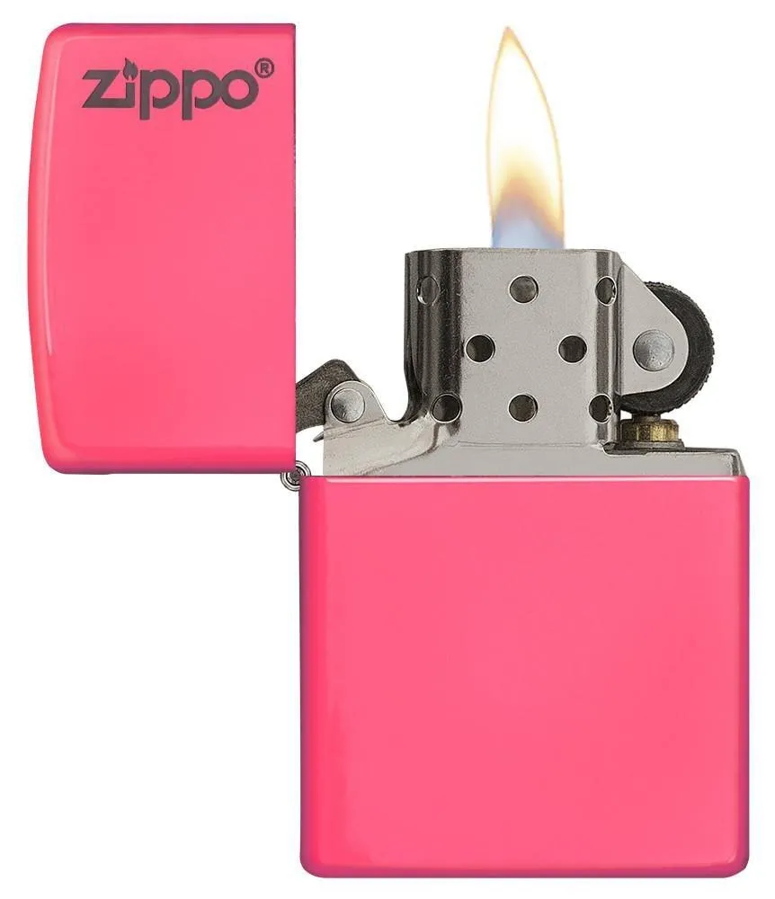 28886ZL Zippo Classic Logo Lighter - Authentic Brushed Chrome Design