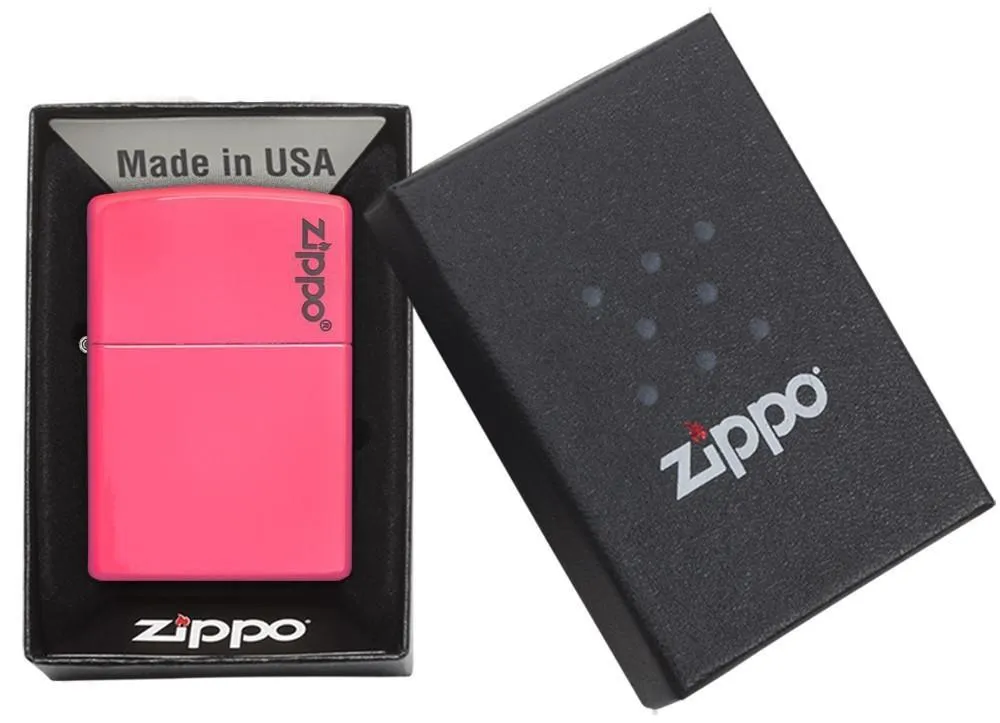 28886ZL Zippo Classic Logo Lighter - Authentic Brushed Chrome Design