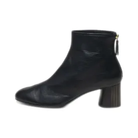 Agl Ankle Boots Leather Black Colour For Women