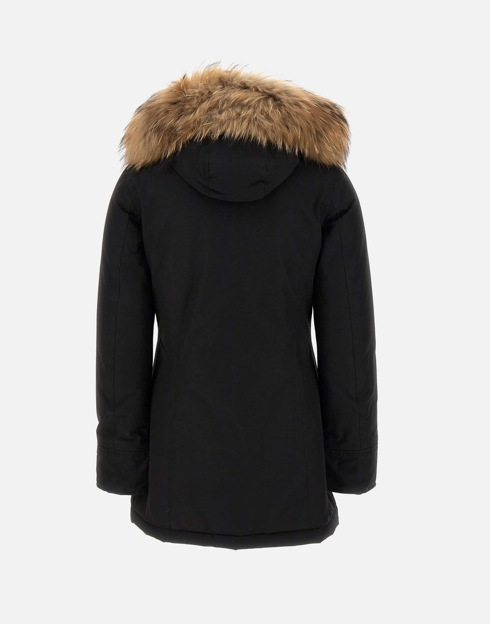 Arctic Raccoon Women's Black Parka