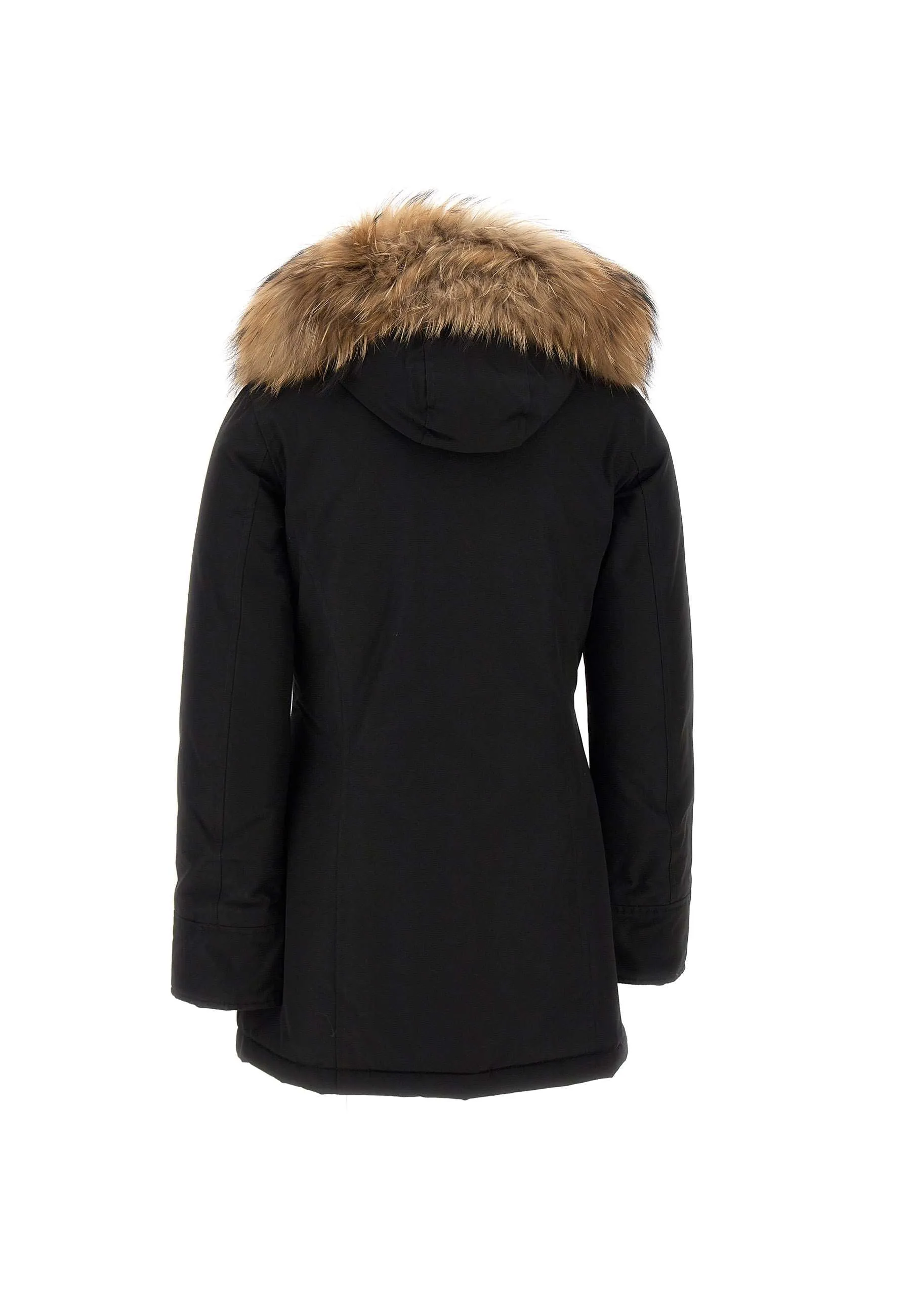 Arctic Raccoon Women's Black Parka