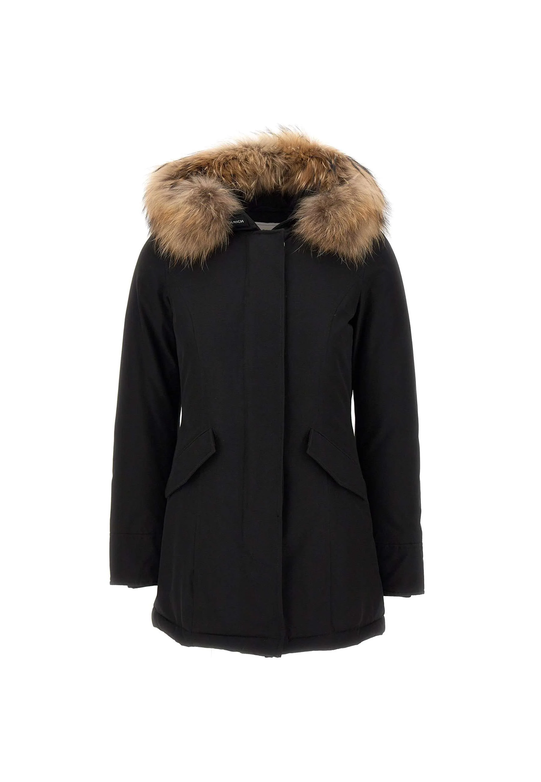 Arctic Raccoon Women's Black Parka