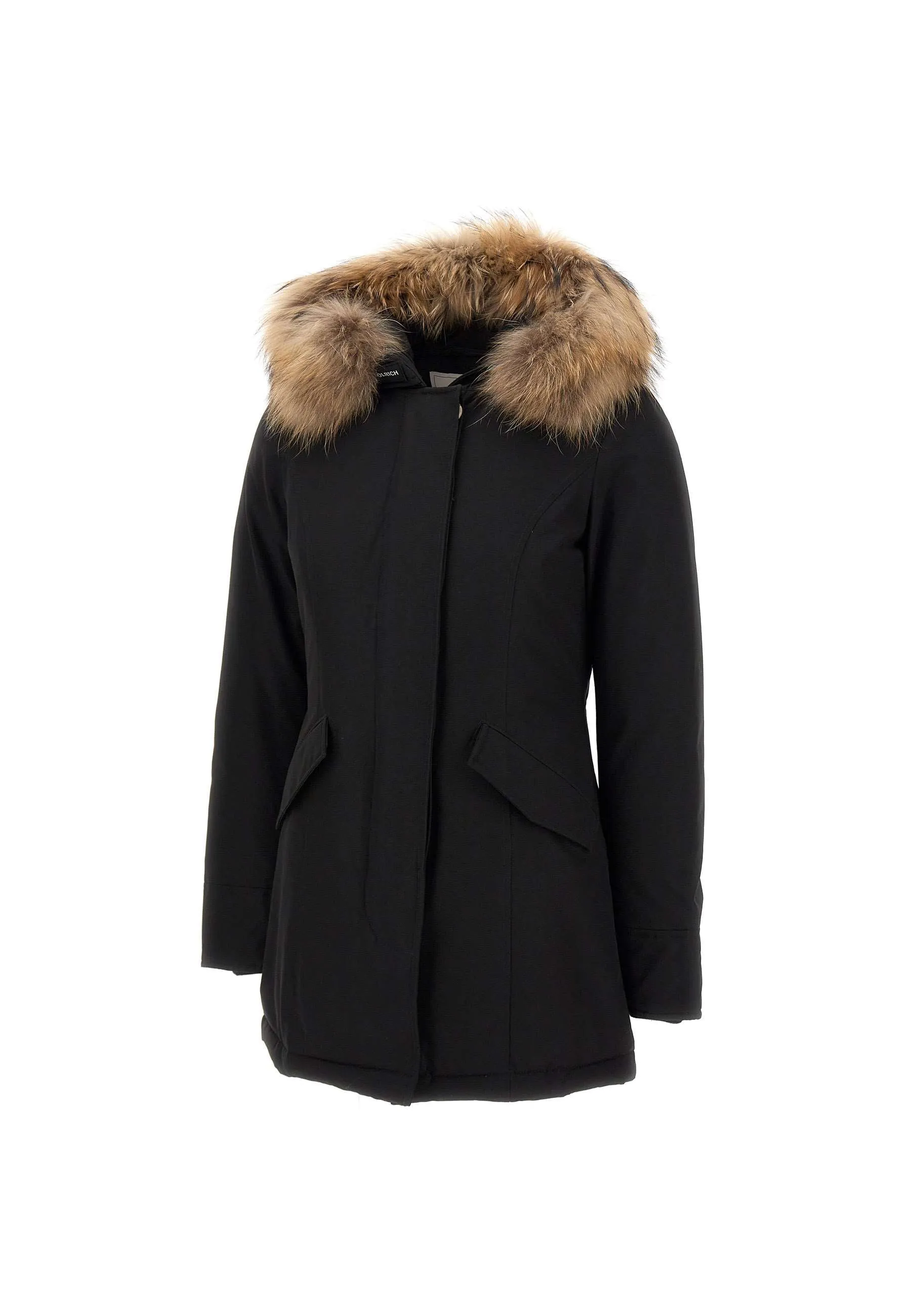 Arctic Raccoon Women's Black Parka