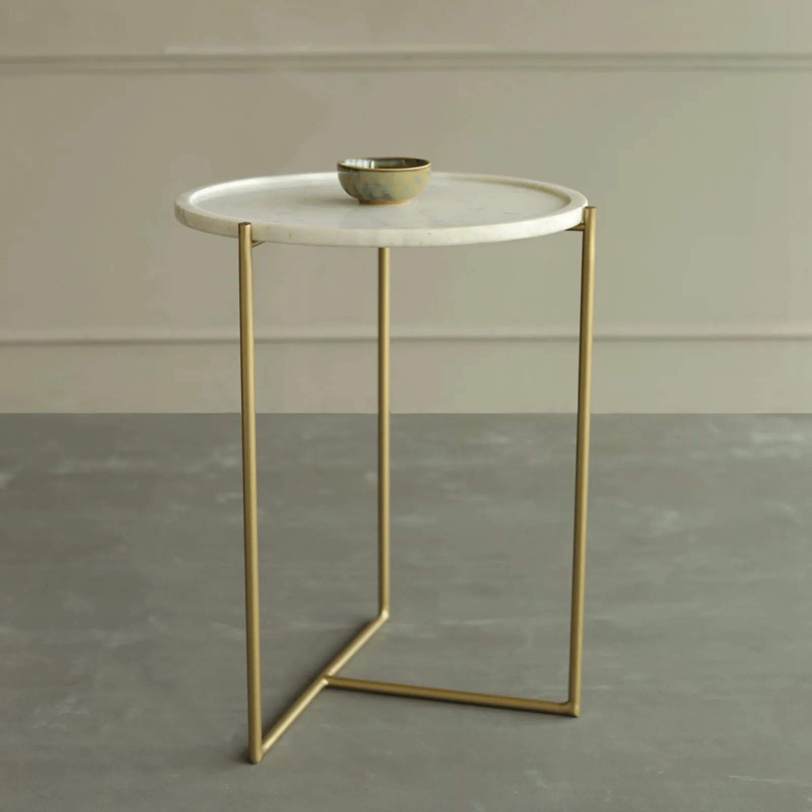 Art Deco Marble Side Table