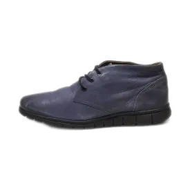 Bata Ankle Boots Nubuck Blue Colour For Men