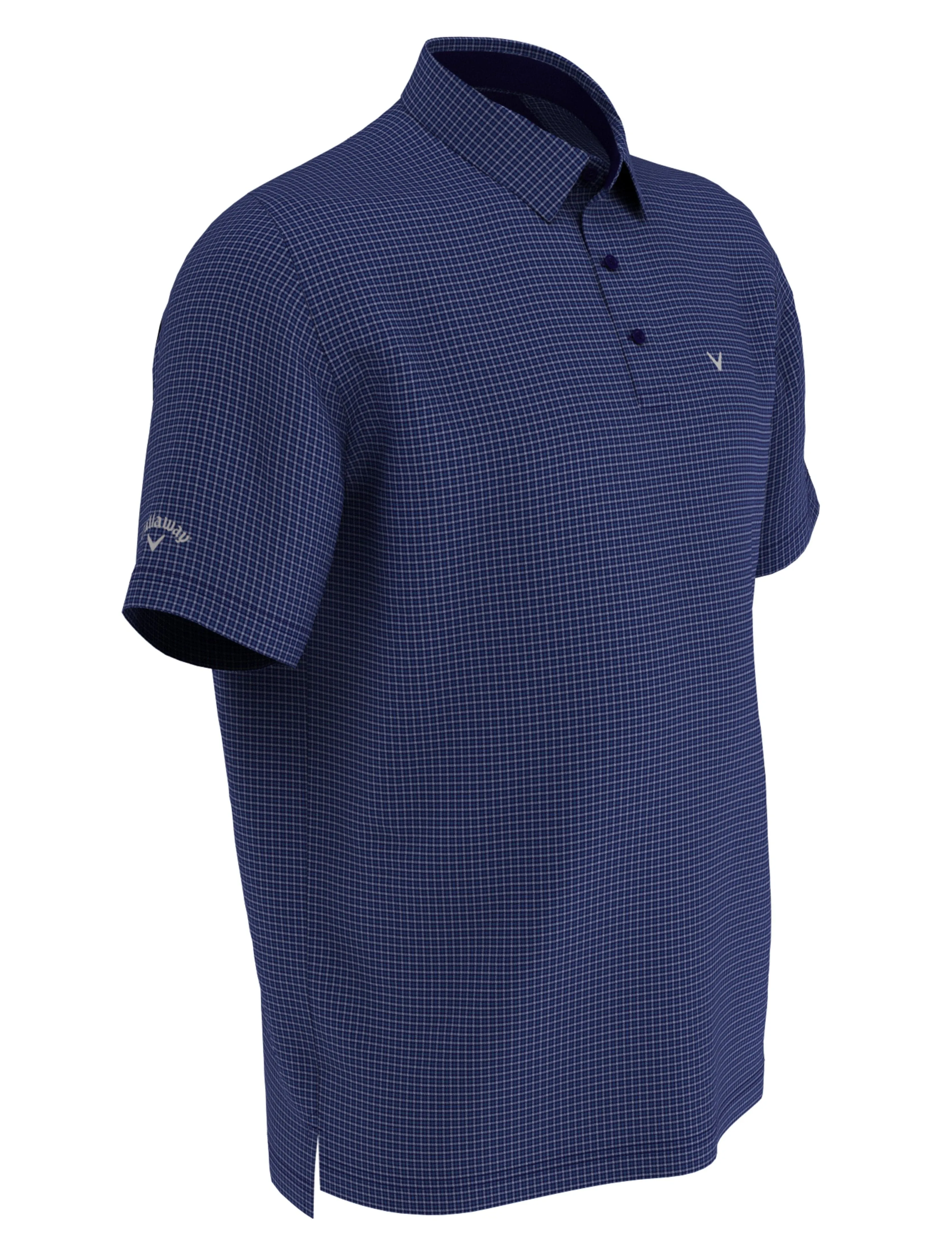 Big & Tall Tattersall Swing Tech™ Polo