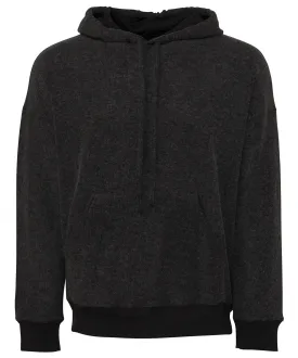 Black Heather - Unisex sueded fleece pullover hoodie