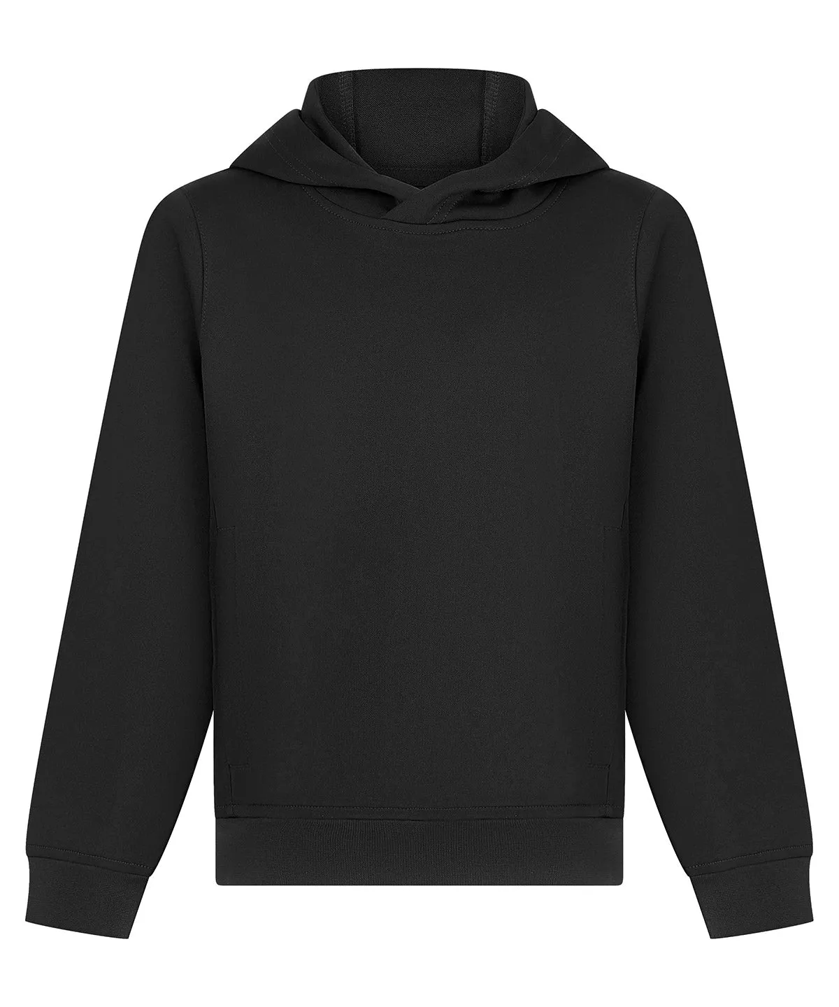 Black - Kids contrast team hoodie