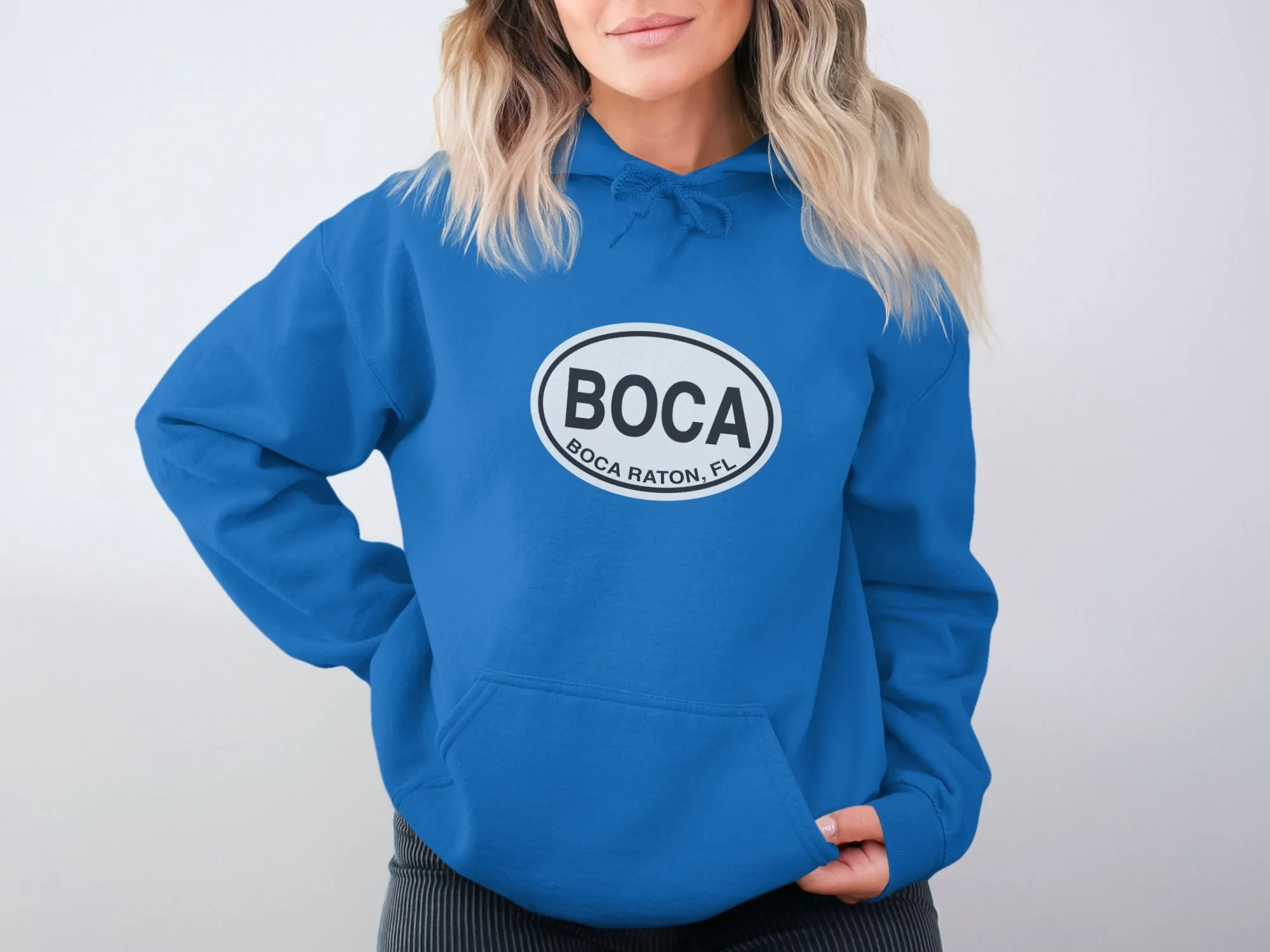 Boca Raton Travel Hoodie for Beachside Elegance