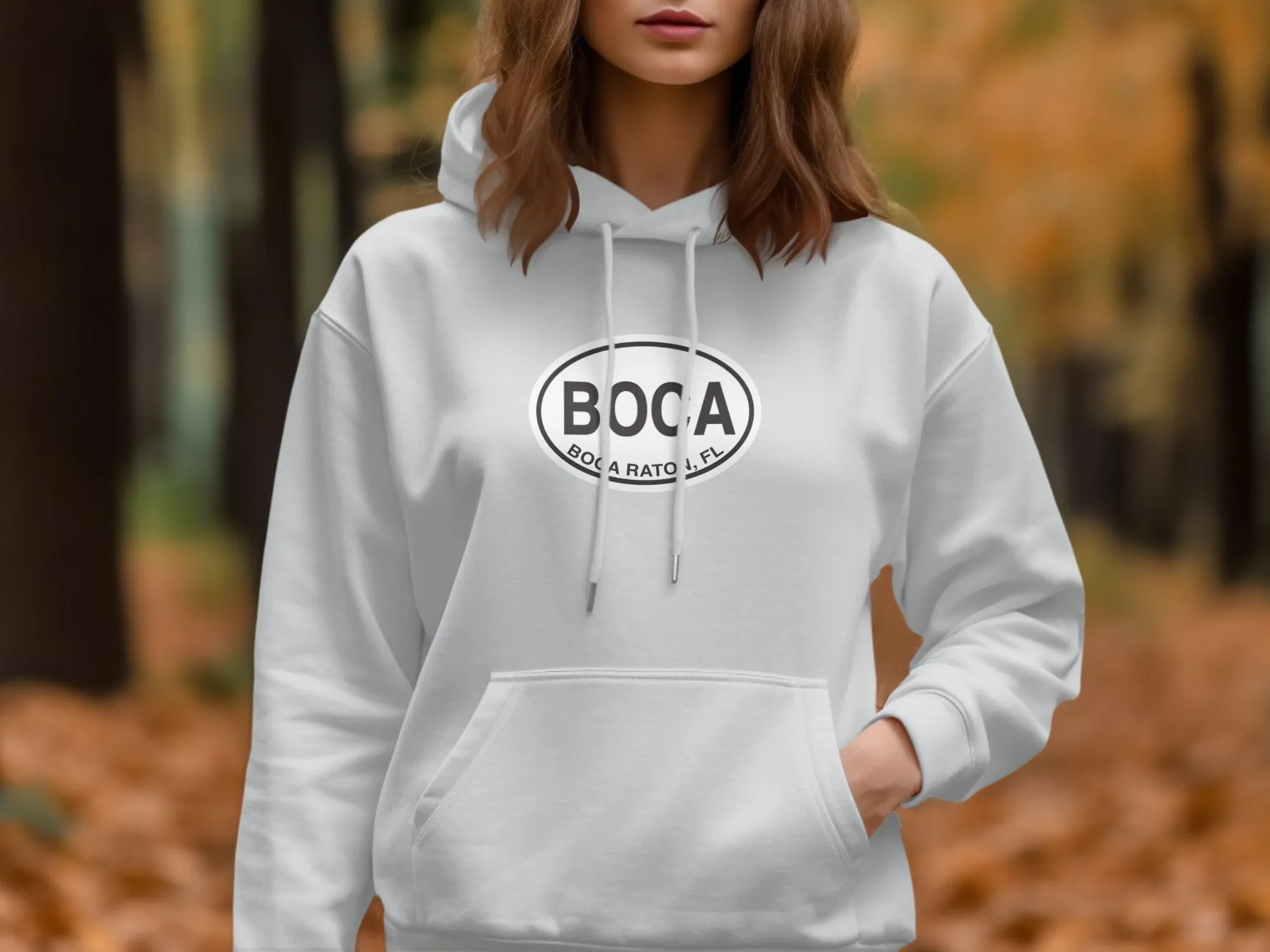 Boca Raton Travel Hoodie for Beachside Elegance