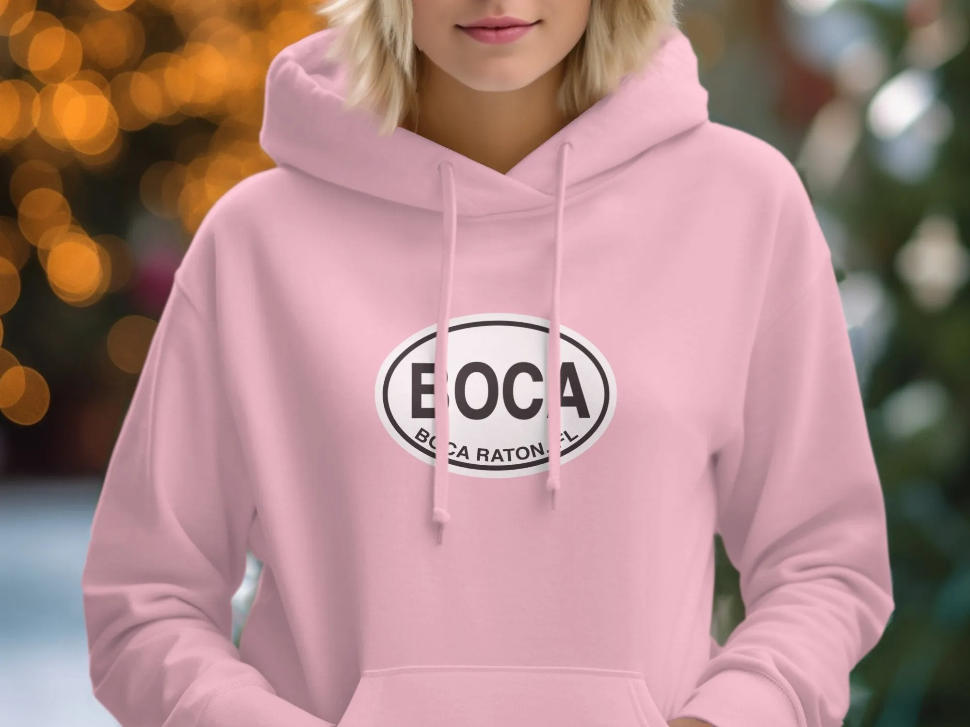 Boca Raton Travel Hoodie for Beachside Elegance