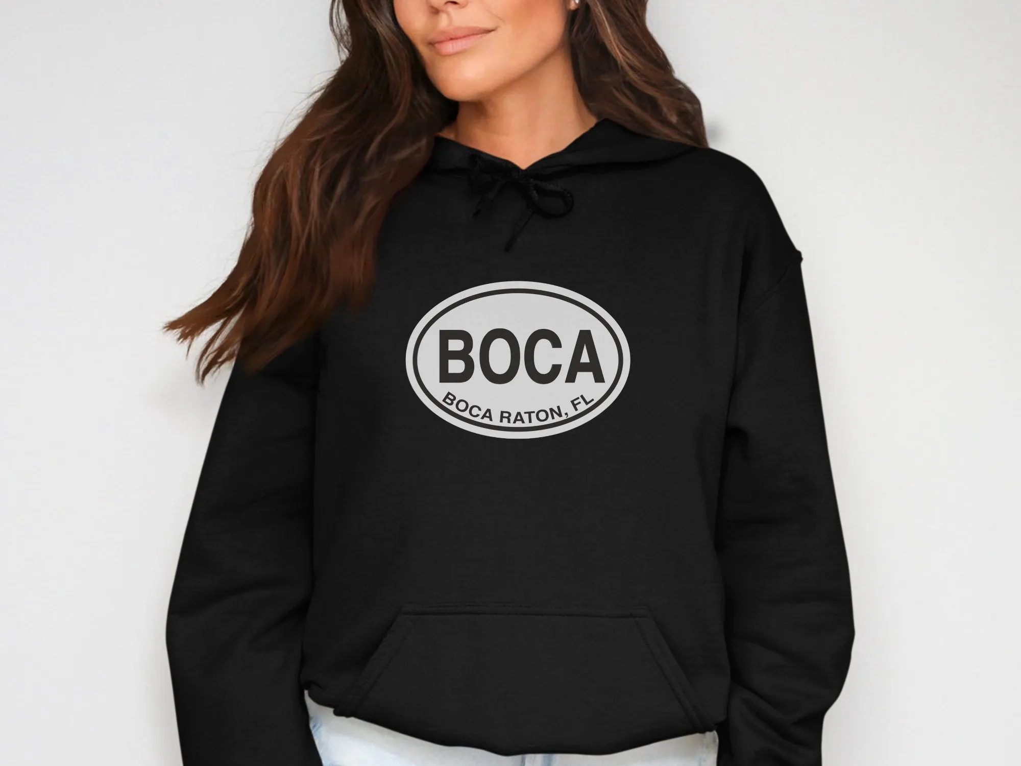 Boca Raton Travel Hoodie for Beachside Elegance