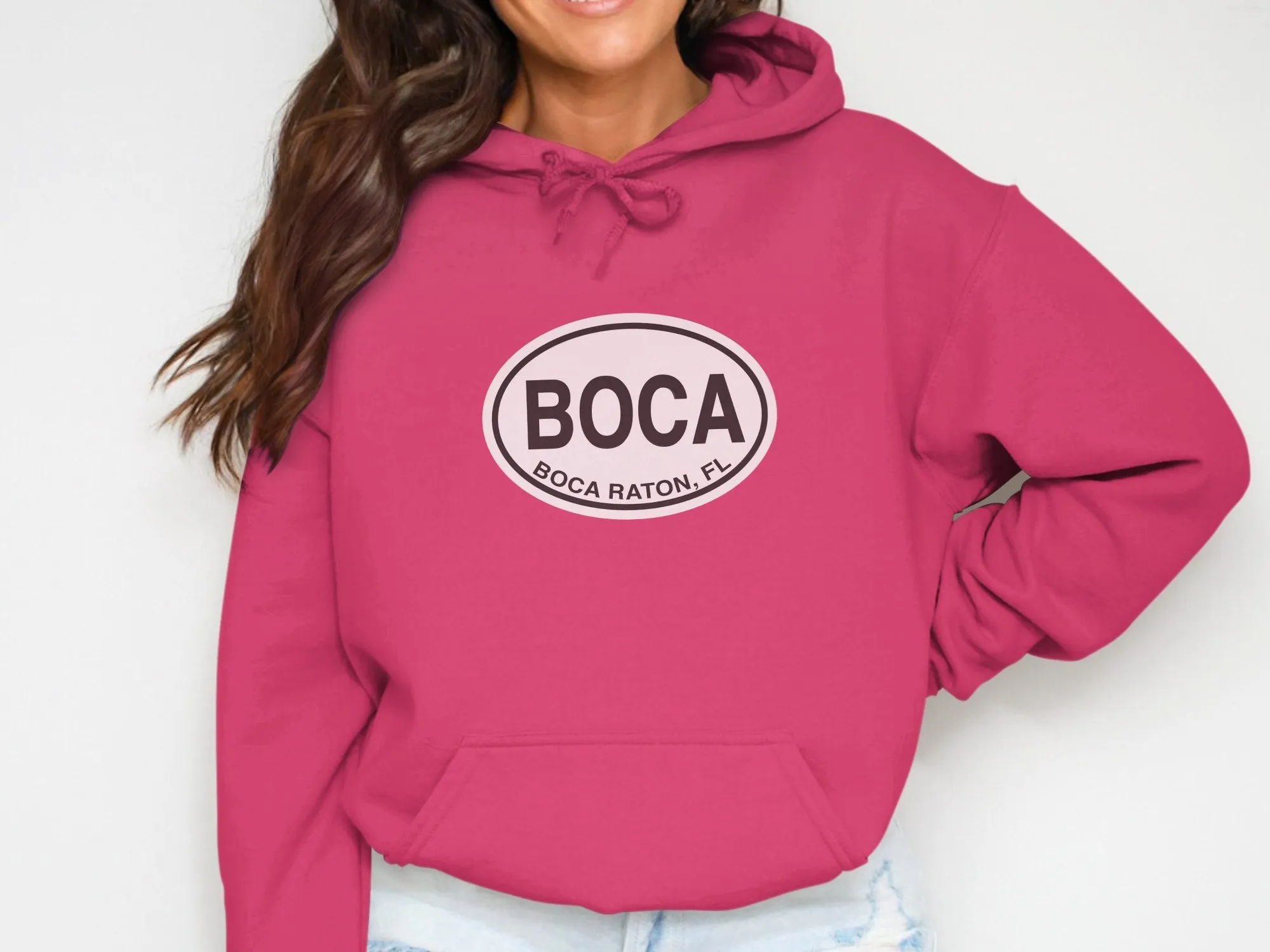 Boca Raton Travel Hoodie for Beachside Elegance