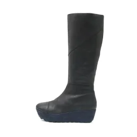 Camper Laika Platform High Boots Leather Blue Colour For Women