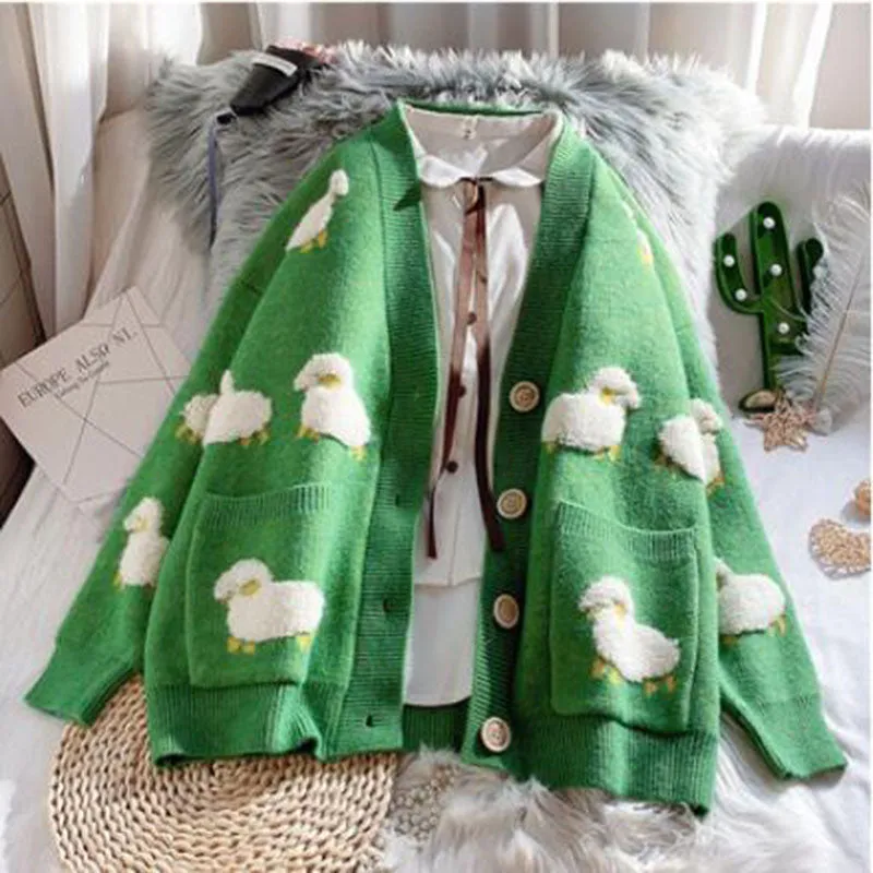 Casual Sheep Cardigan Sweater