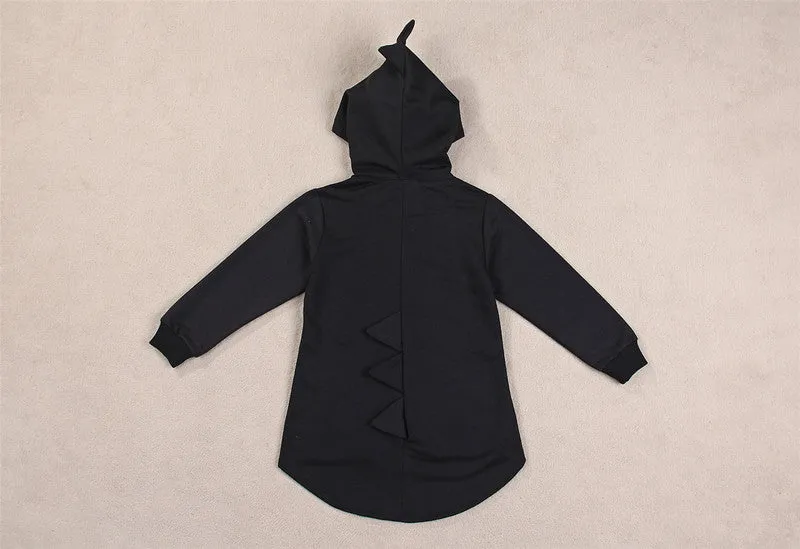 Childrens Lightweight Dinosaur Hooded Jacket Coat