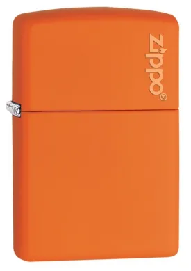 Classic Orange Matte Zippo Logo