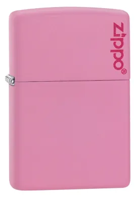 Classic Pink Matte Zippo Logo