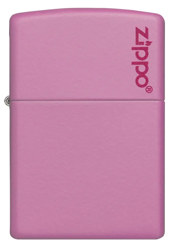 Classic Pink Matte Zippo Logo