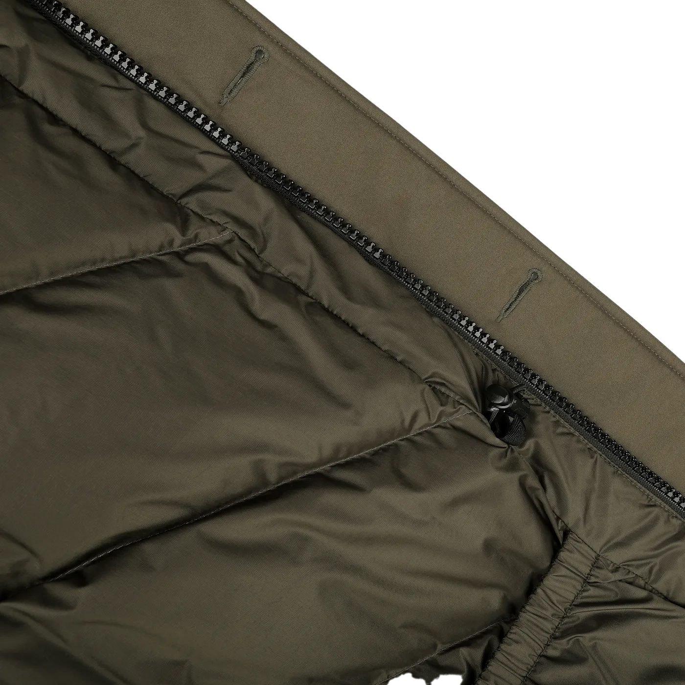 Dark Green Stretch Nylon Arctic Parka