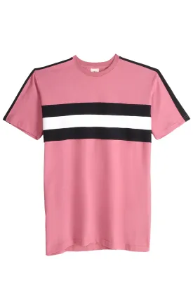 Dusty Rose Color Block T-Shirt - S24 - MT0348R