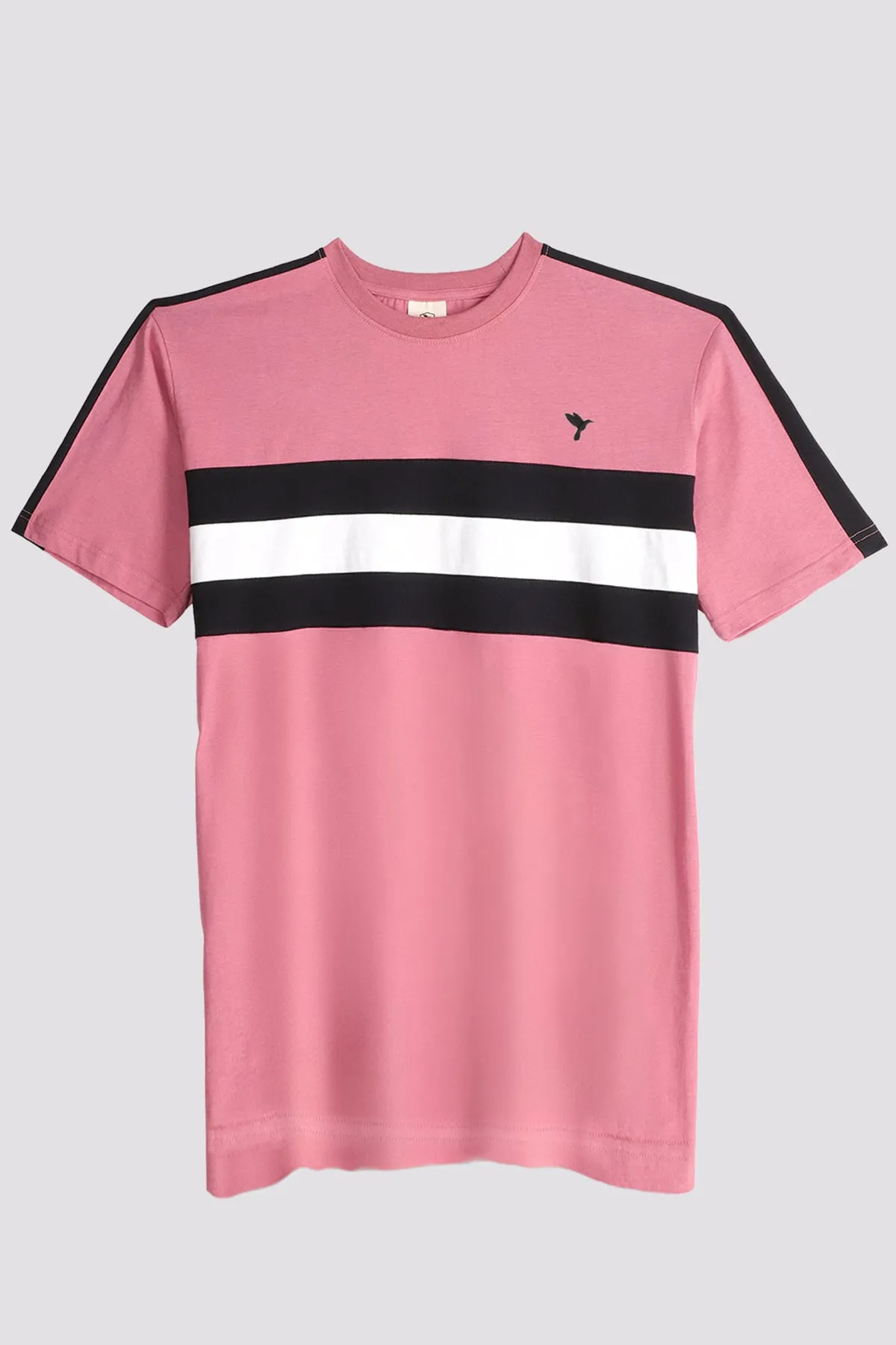 Dusty Rose Color Block T-Shirt - S24 - MT0348R