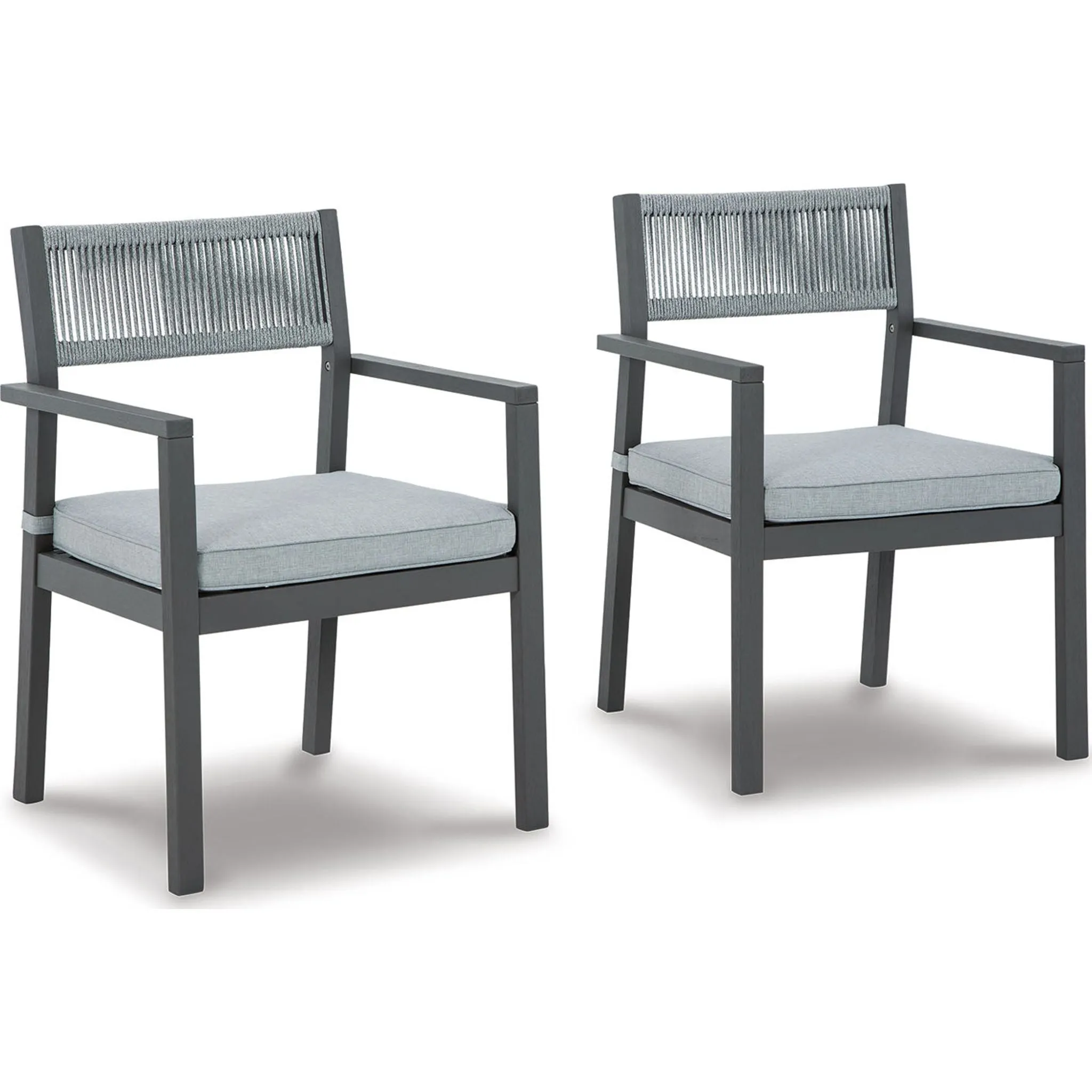 Eden Town Arm Chair with Cushion (set of 2)