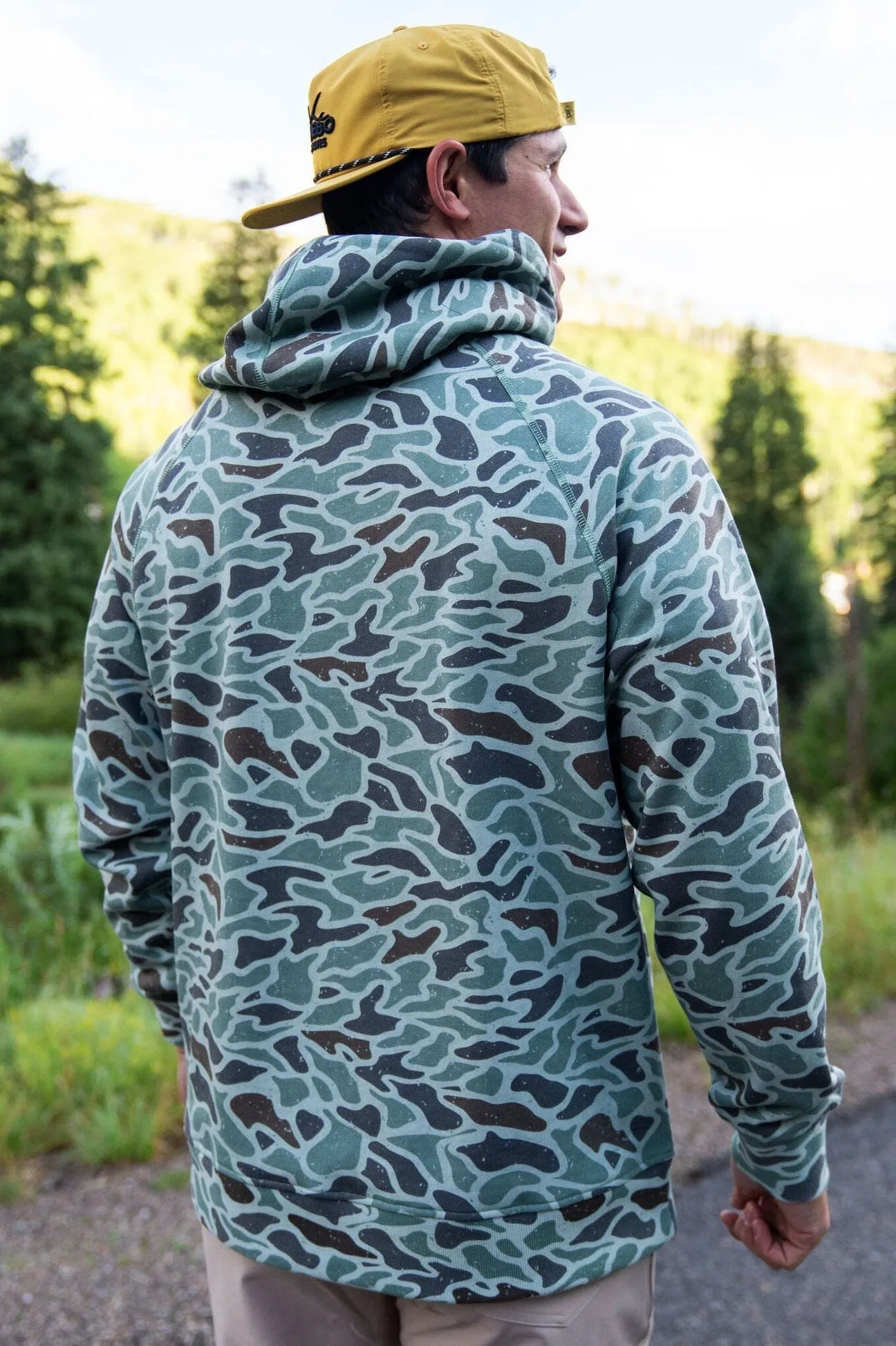 Fleece Hoodie - Retro Duck Camo