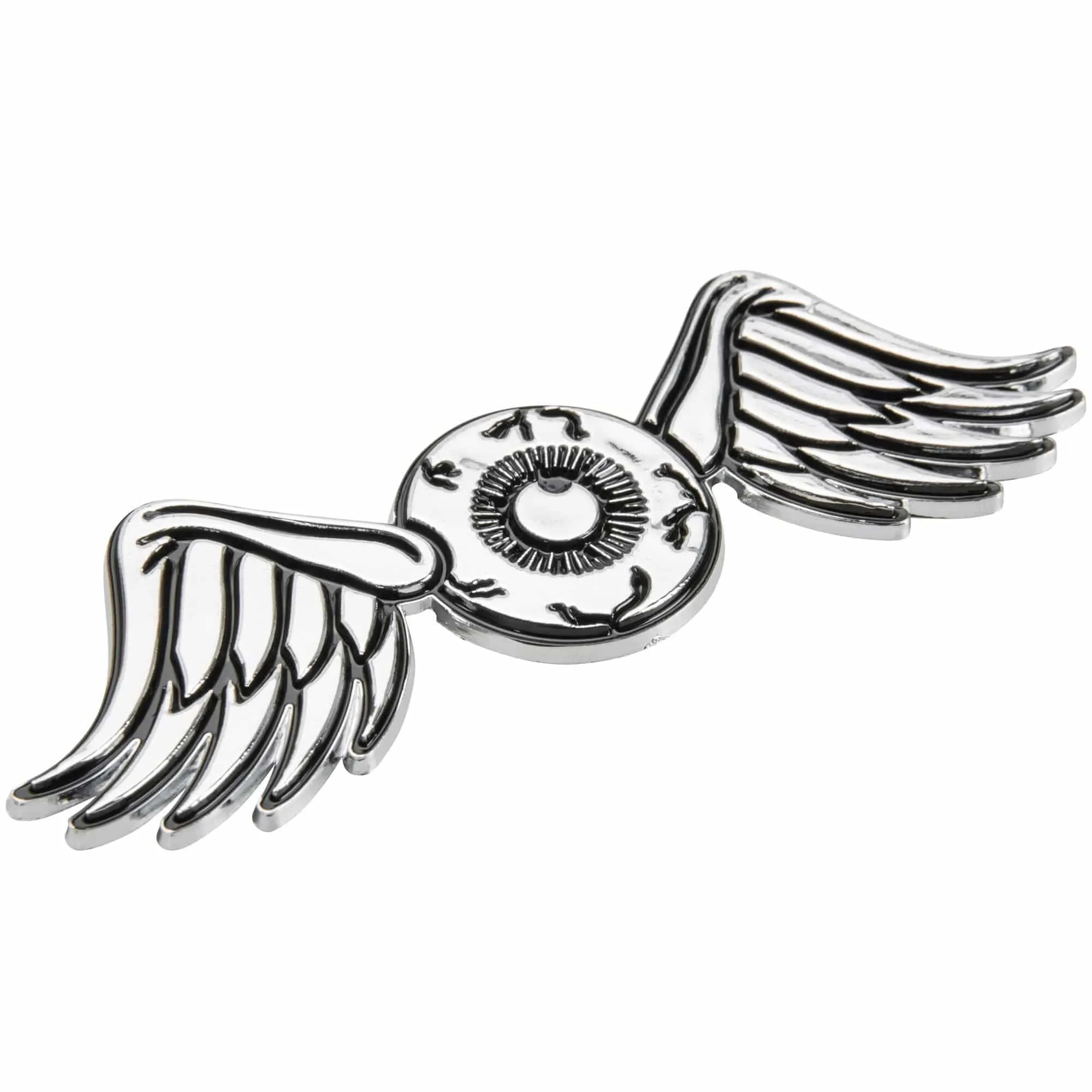 Flying Eyeball Chrome Stick-On 3D Emblem