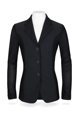 Harmony Jr Girls Mesh Show Coat from R.J. Classics - Black