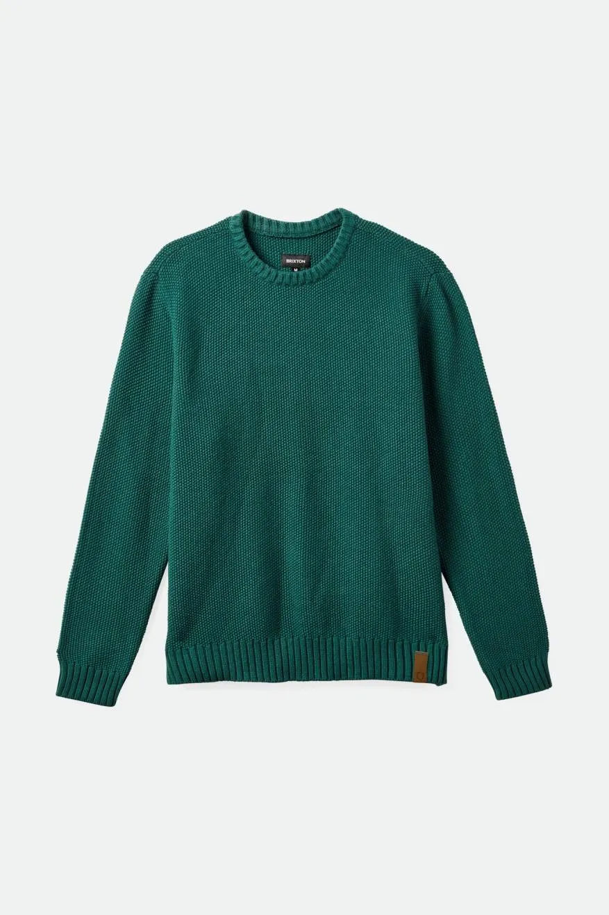 Jacques Waffle Knit Sweater - Pine Needle