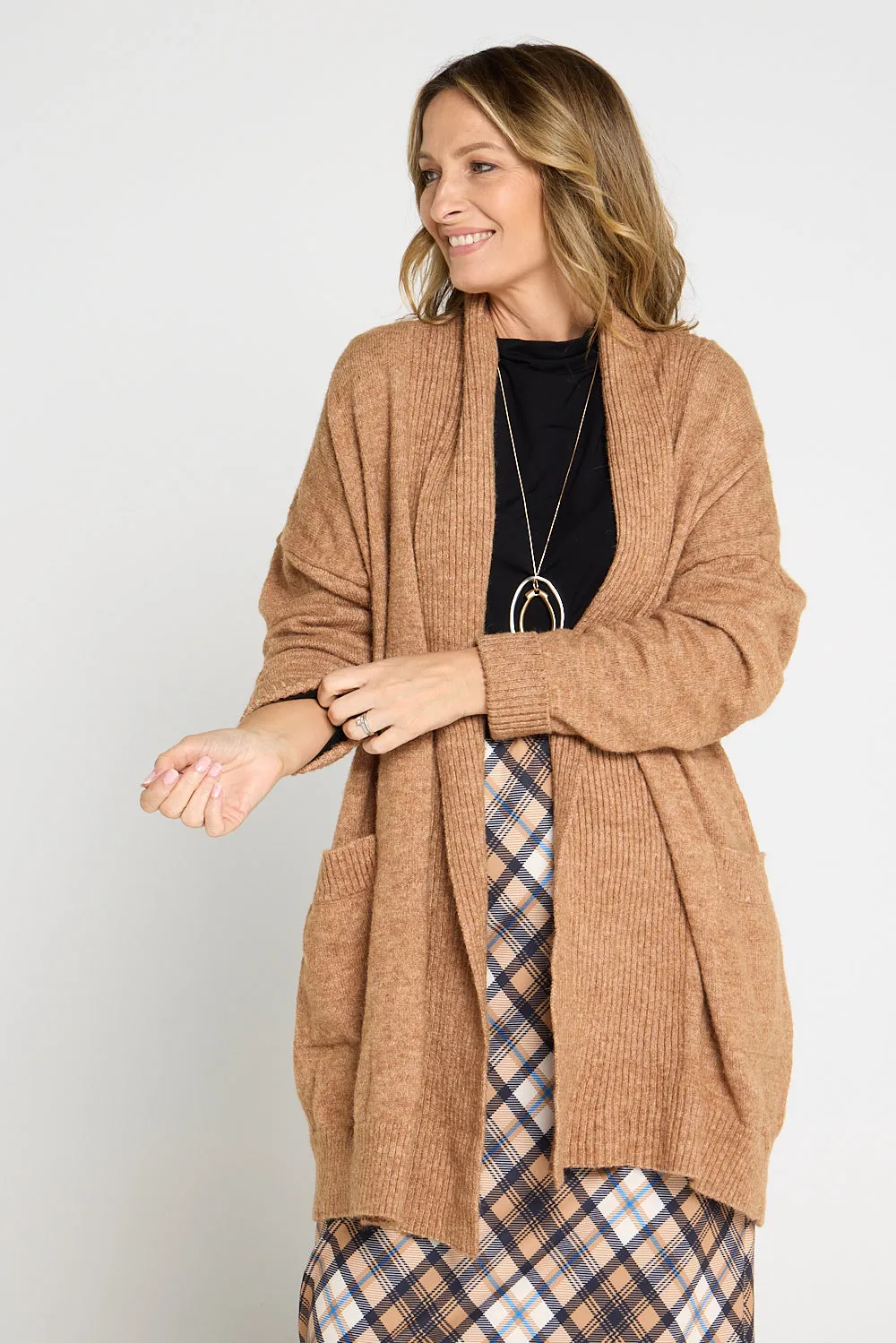 Karamo Knit Cardi - Brown