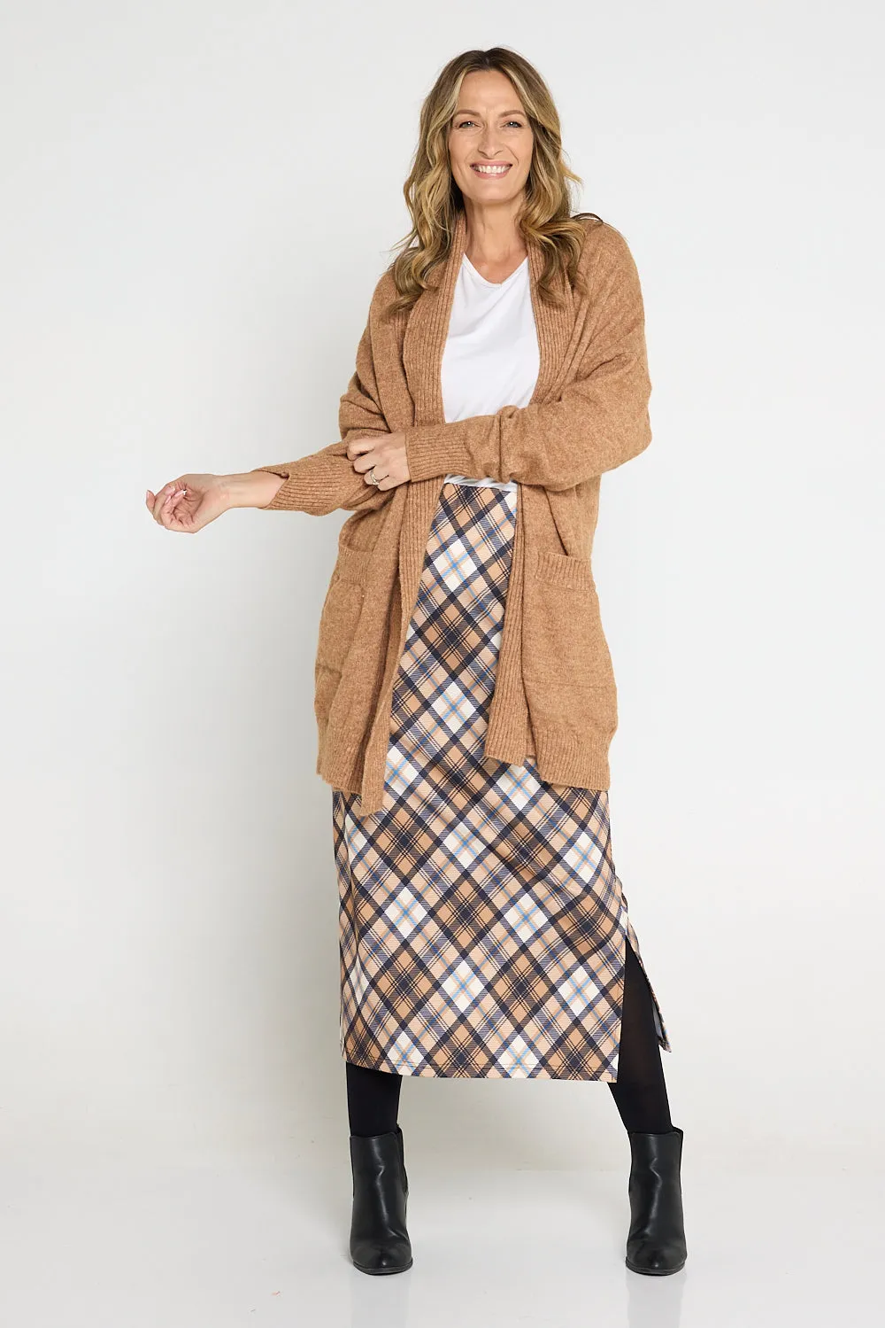 Karamo Knit Cardi - Brown