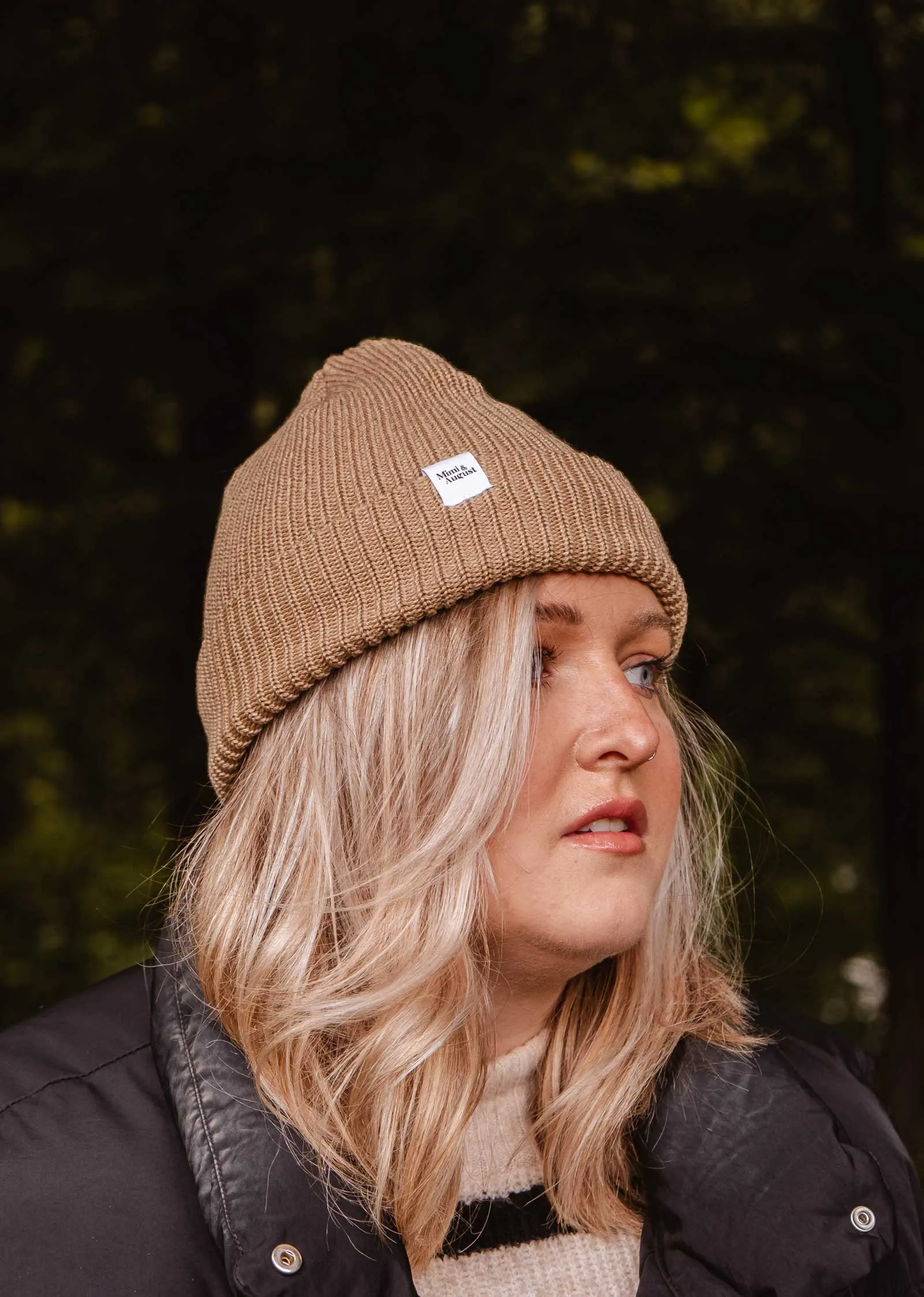 Khaki Cap Super Puff Beanie