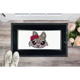 Kitty Face Sublimation Heavy Duty Door Mat