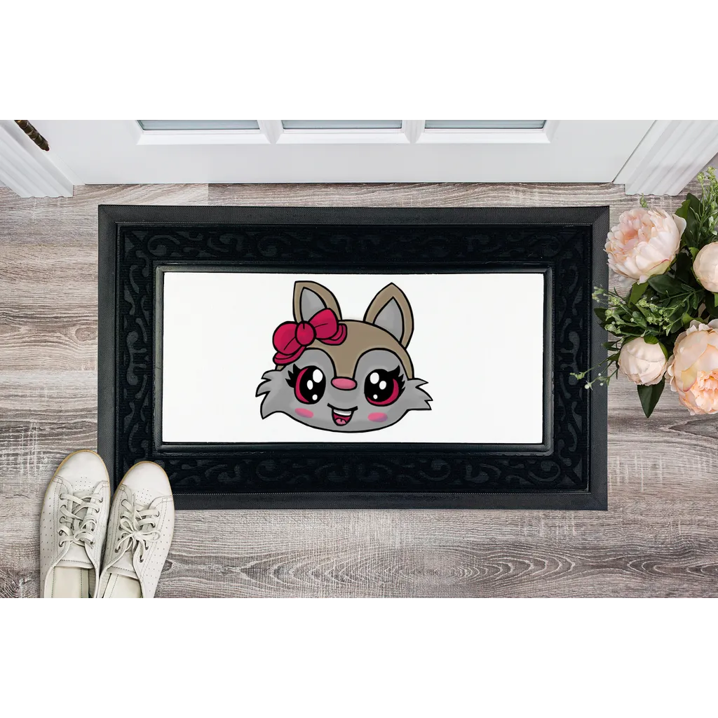 Kitty Face Sublimation Heavy Duty Door Mat