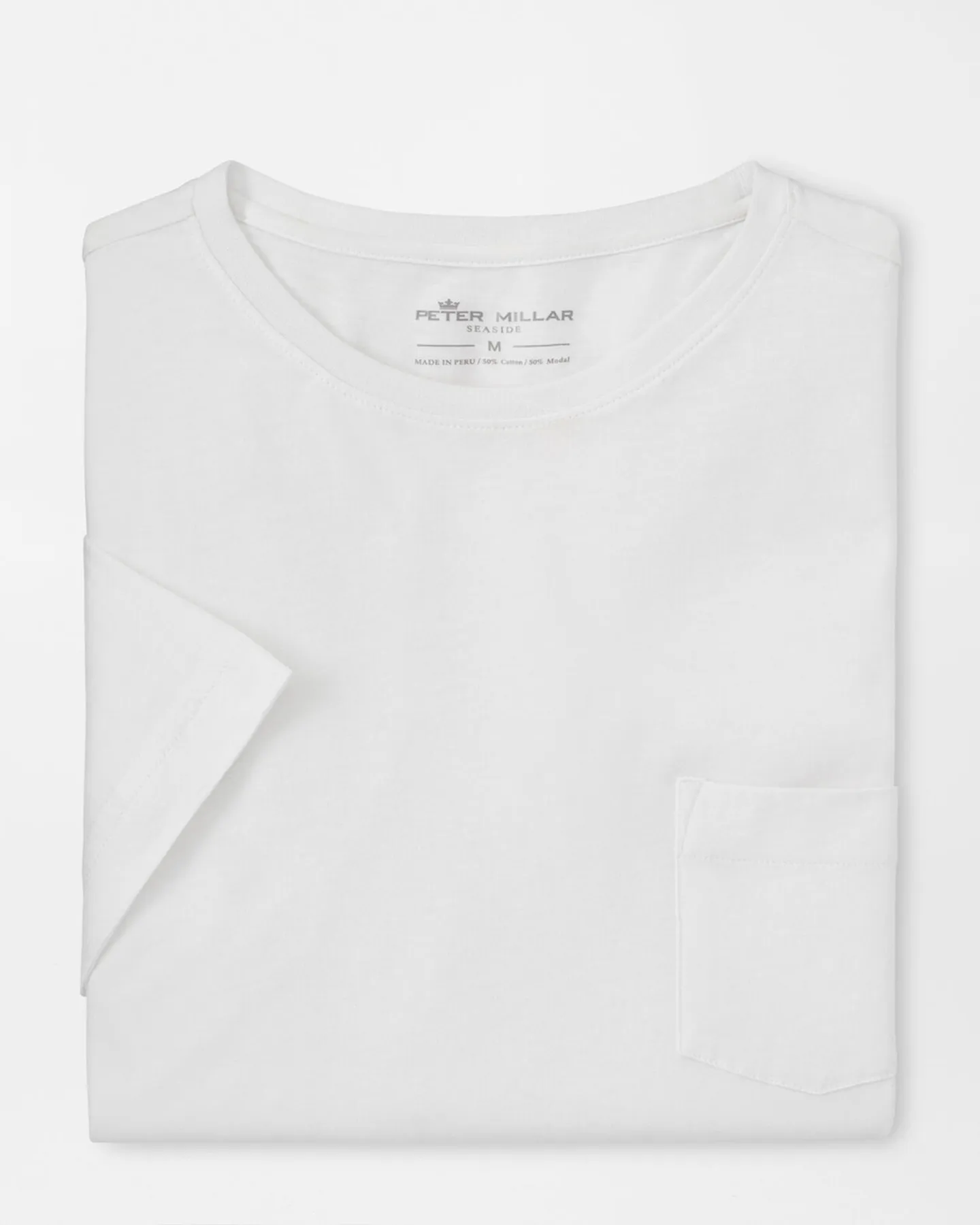 LAVA WASH POCKET TEE - WHITE