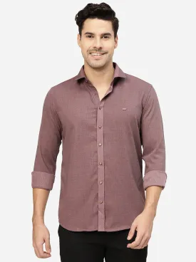 Light Purple Solid Slim Fit Party Wear Shirt | JB Studio