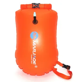 MARJAQE MR802 20L Swimming Inflatable Drift Bag Portable Outdoor Waterproof Storage Bag(Vibrant Orange)