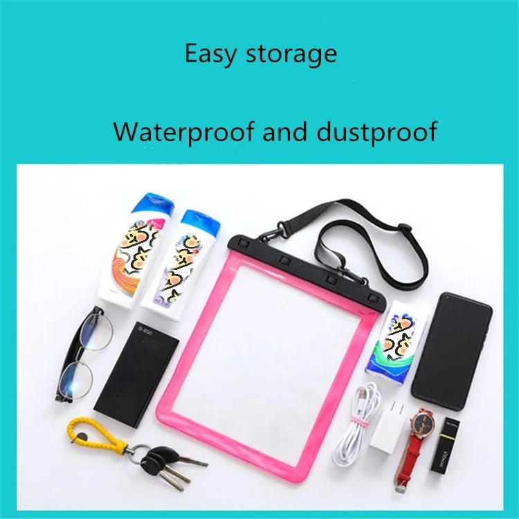 Multipurpose Single Shoulder Outdoor Transparent Waterproof Bag for Mobile Phone Small Objects(Yellow)