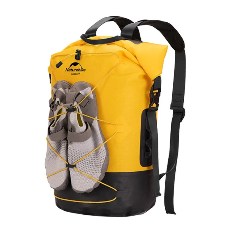 Naturehike Wet Dry IPX6 Waterproof Bag Outdoor Seaside Diving Swimming Rafting Equipment, Color: 40L Yellow