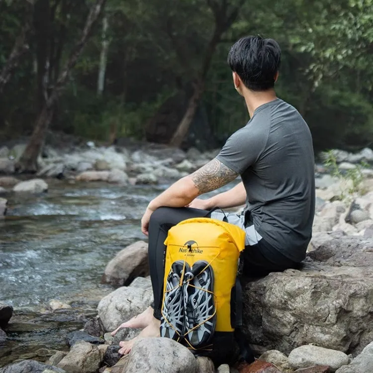 Naturehike Wet Dry IPX6 Waterproof Bag Outdoor Seaside Diving Swimming Rafting Equipment, Color: 40L Yellow