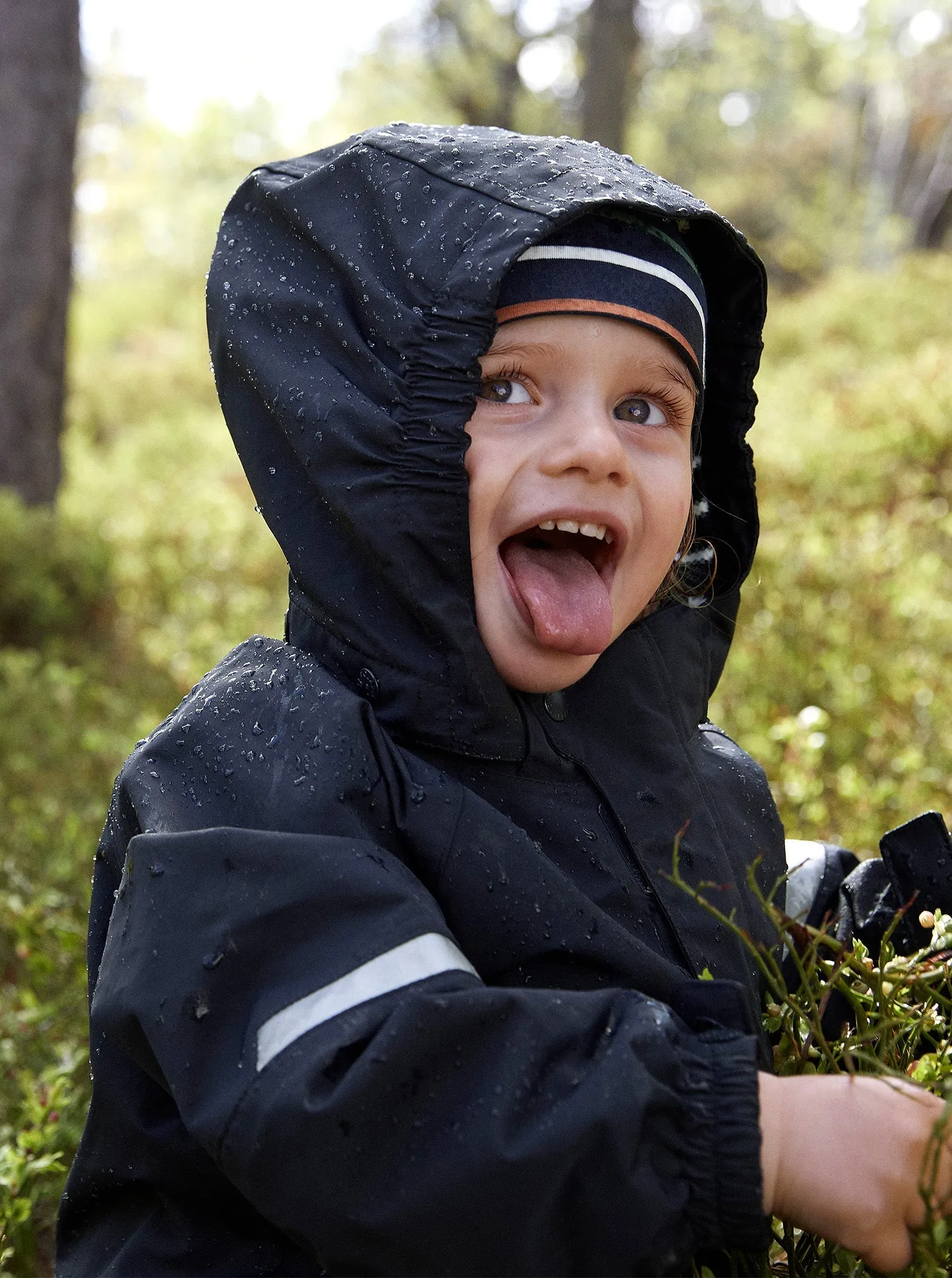 Navy Waterproof Kids School Coat