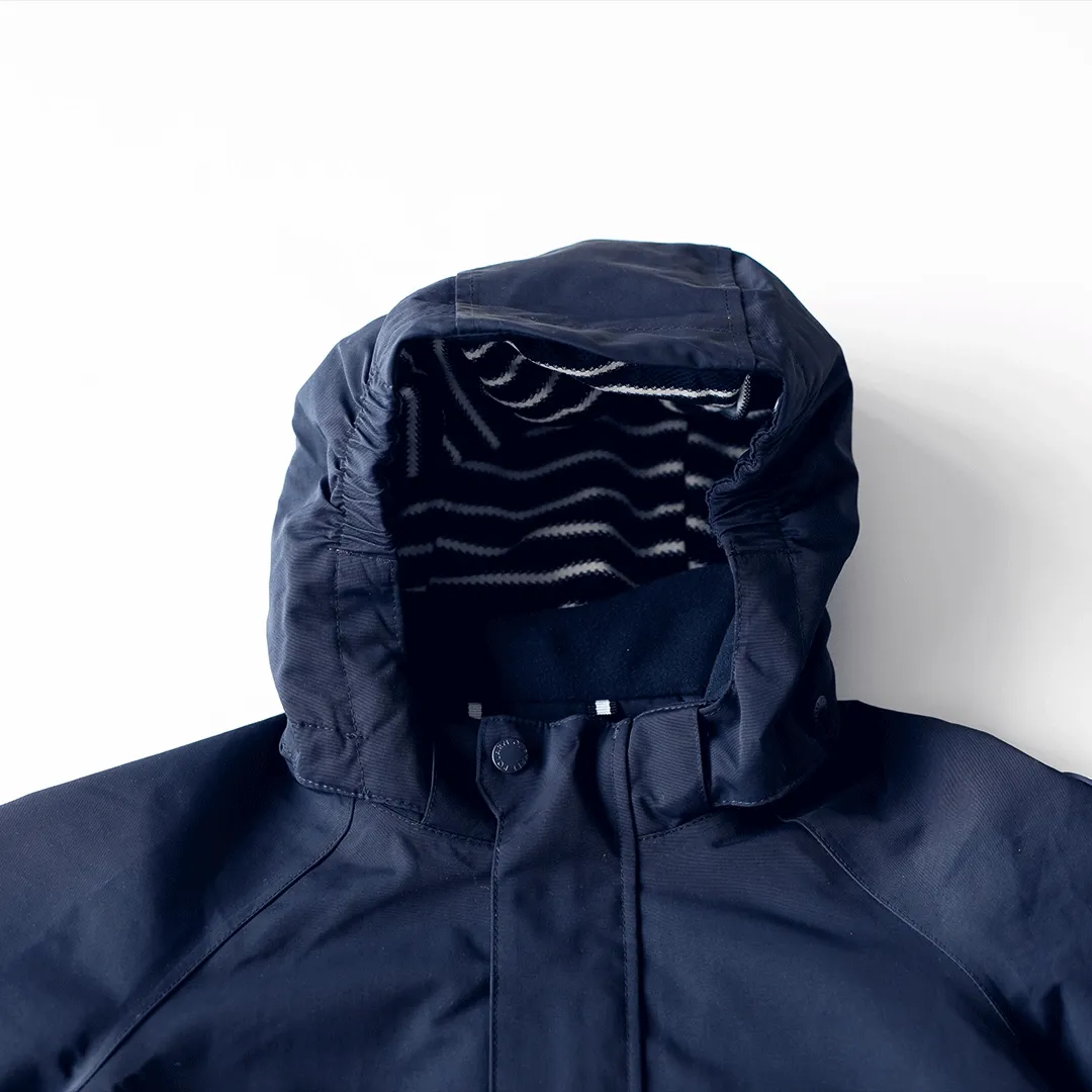 Navy Waterproof Kids School Coat