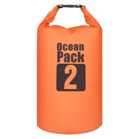 Outdoor Waterproof Bag Dry Sack PVC Barrel Bag, Capacity: 2L (Orange)