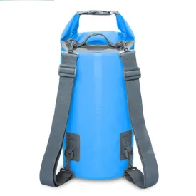 Outdoor Waterproof Dry Dual Shoulder Strap Bag Dry Sack, Capacity: 20L (Blue)