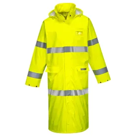 PORTWEST® Flame Resistant Waterproof Hi Vis Trench Coat - ANSI Class 3 - FR44