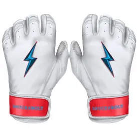 PREMIUM PRO Creator Series Short Cuff Batting Gloves | MIAMI WHITE