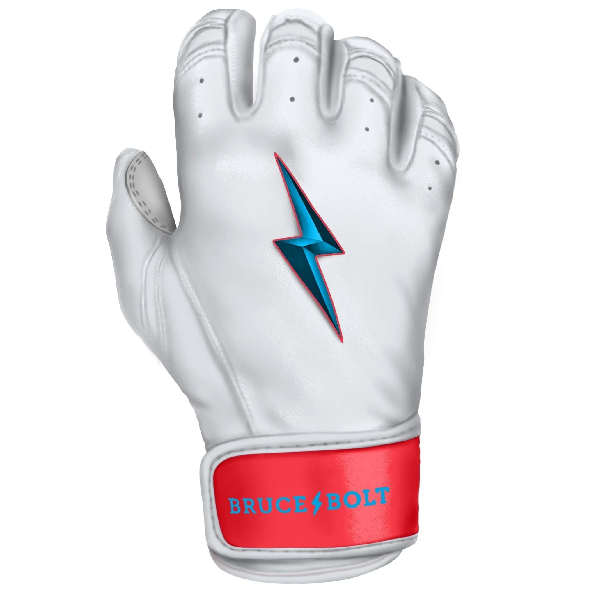 PREMIUM PRO Creator Series Short Cuff Batting Gloves | MIAMI WHITE