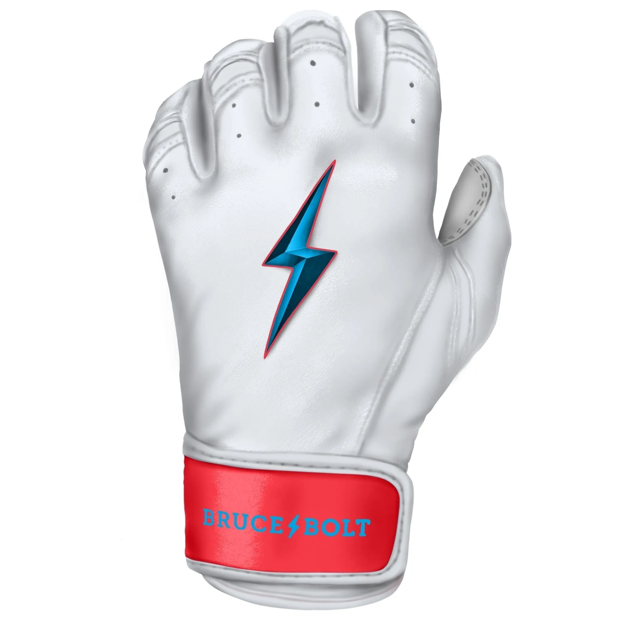 PREMIUM PRO Creator Series Short Cuff Batting Gloves | MIAMI WHITE